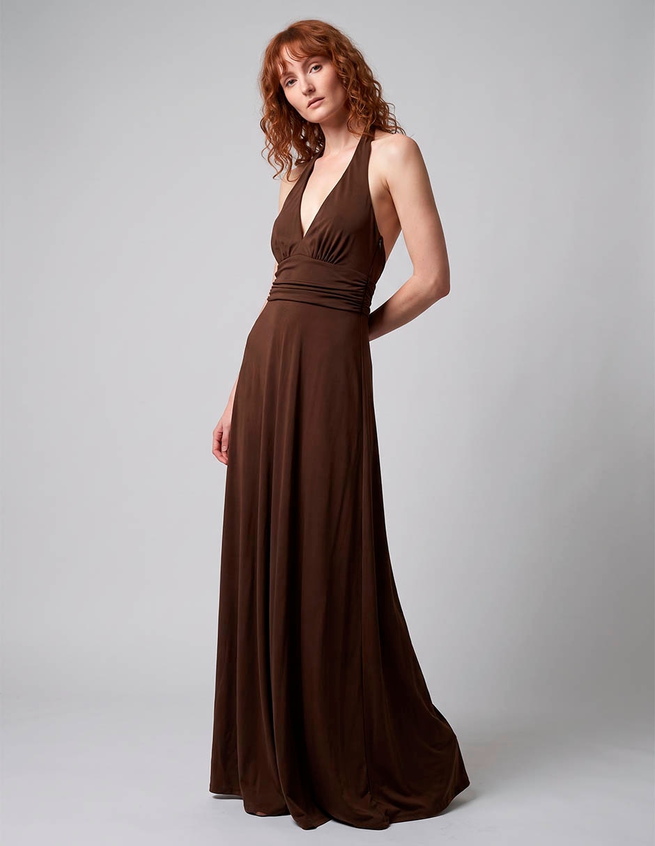 Vestido Maxi de Fiesta Rue de La Paix Espalda Abierta
