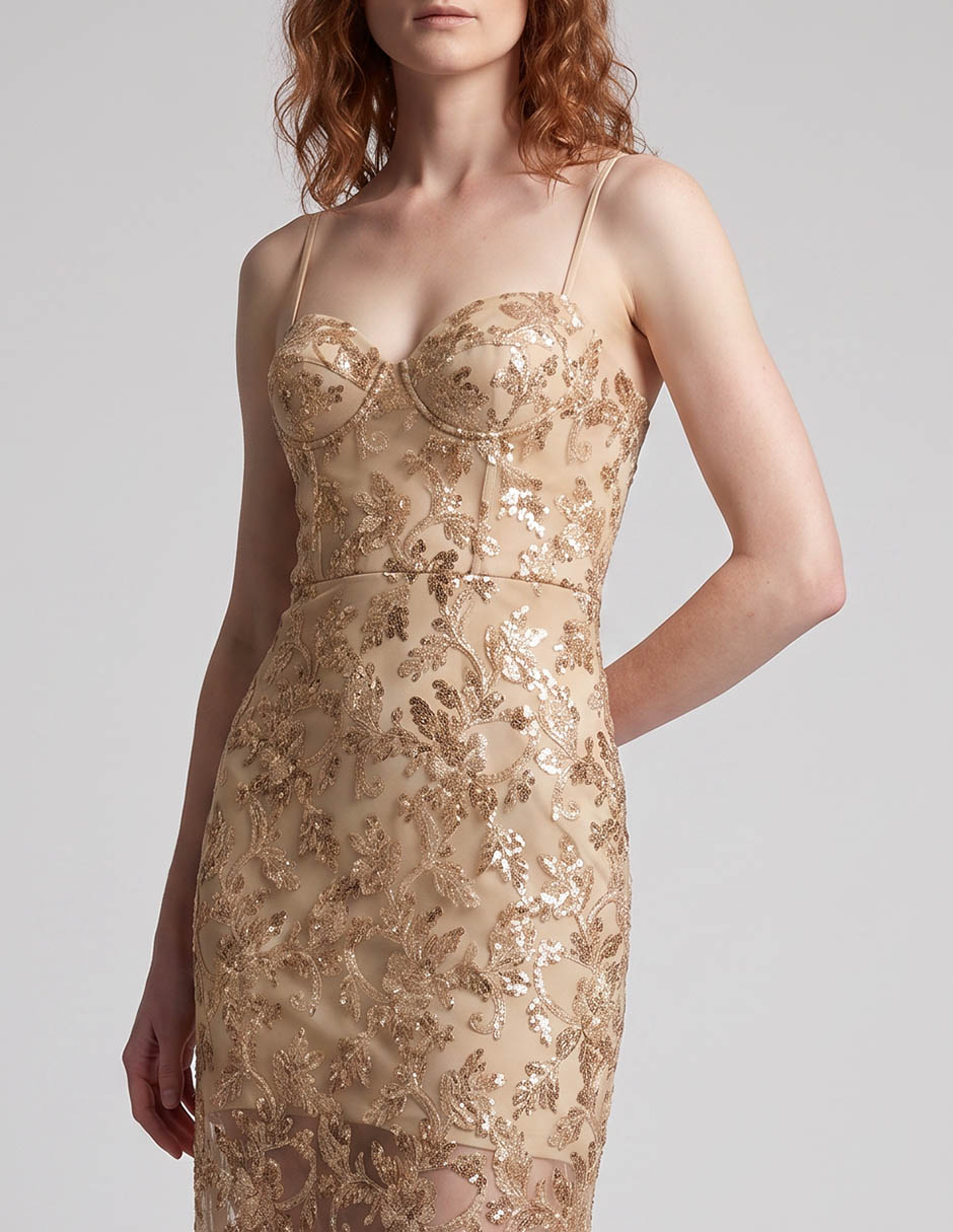 Vestido maxi de fiesta escote medio 3