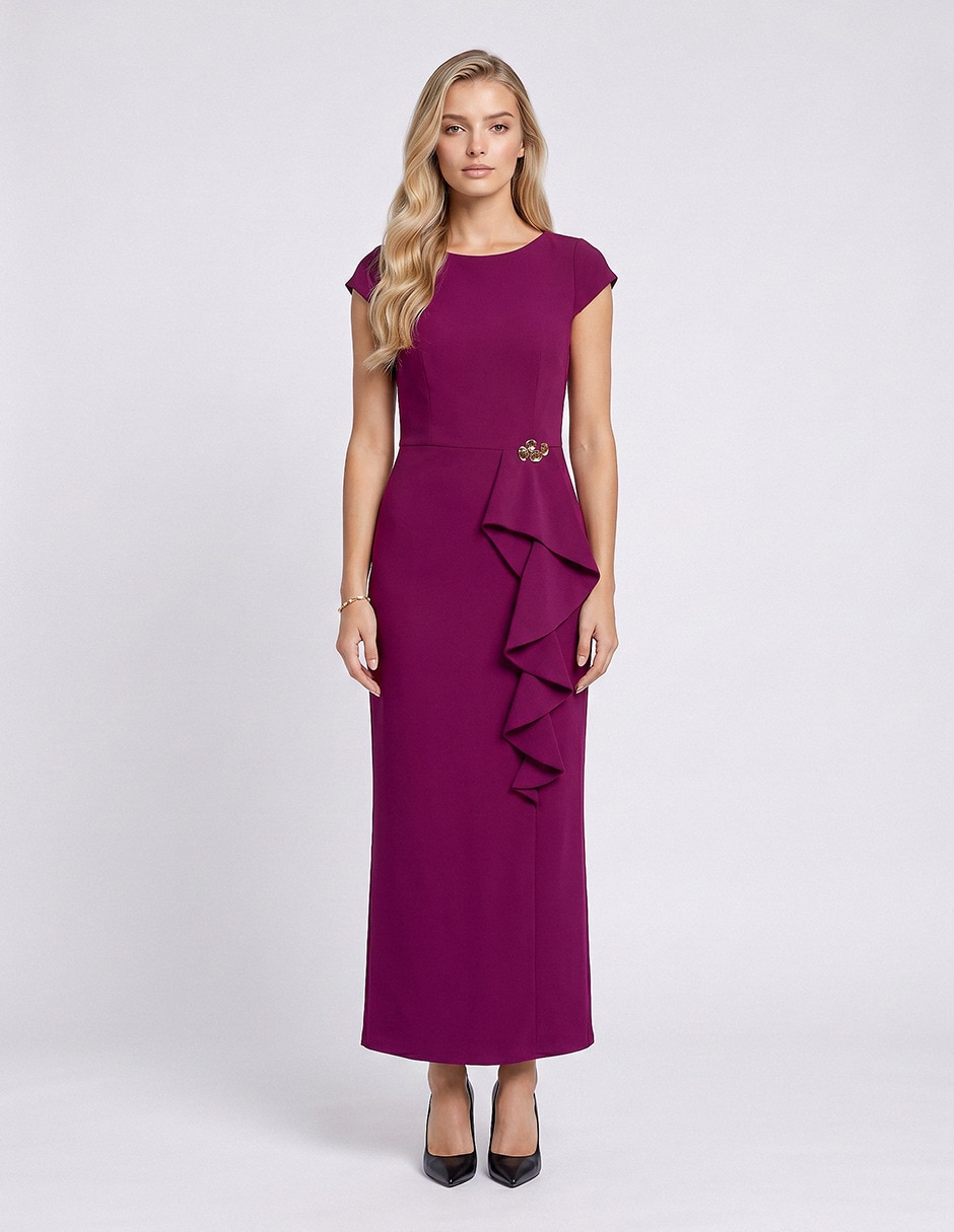 Vestido largo de fiesta escote Regular Vestido largo de fiesta escote Regular