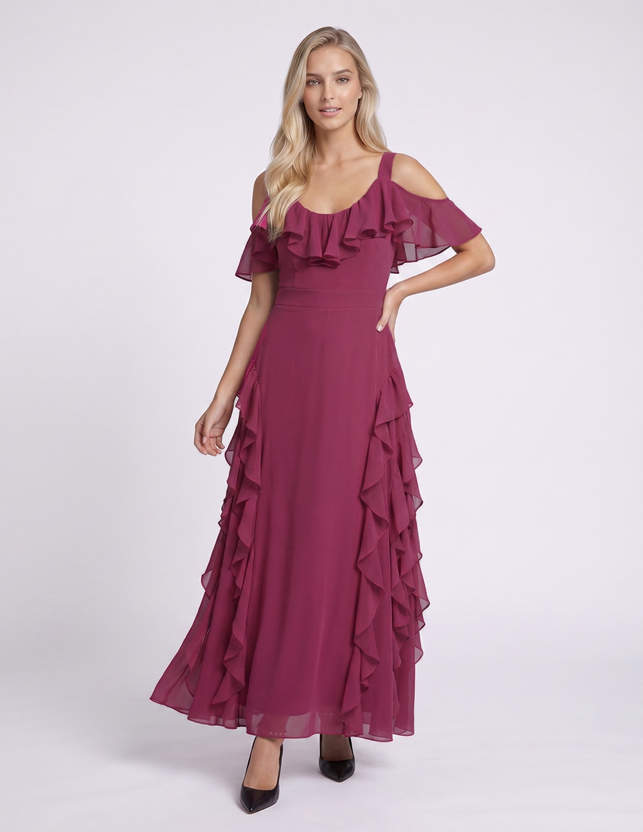 Vestido largo de fiesta para mujer 4