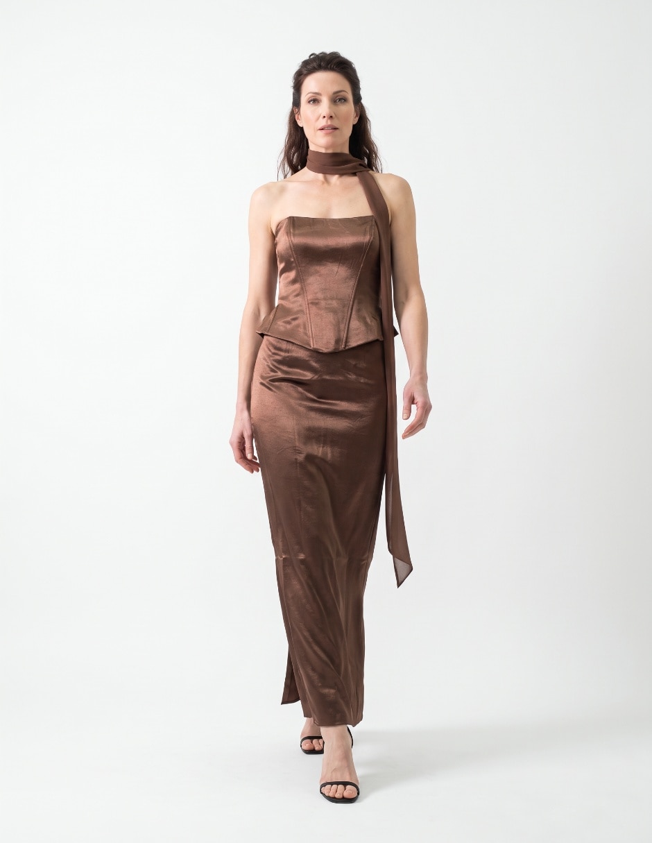 Vestido largo de fiesta para mujer