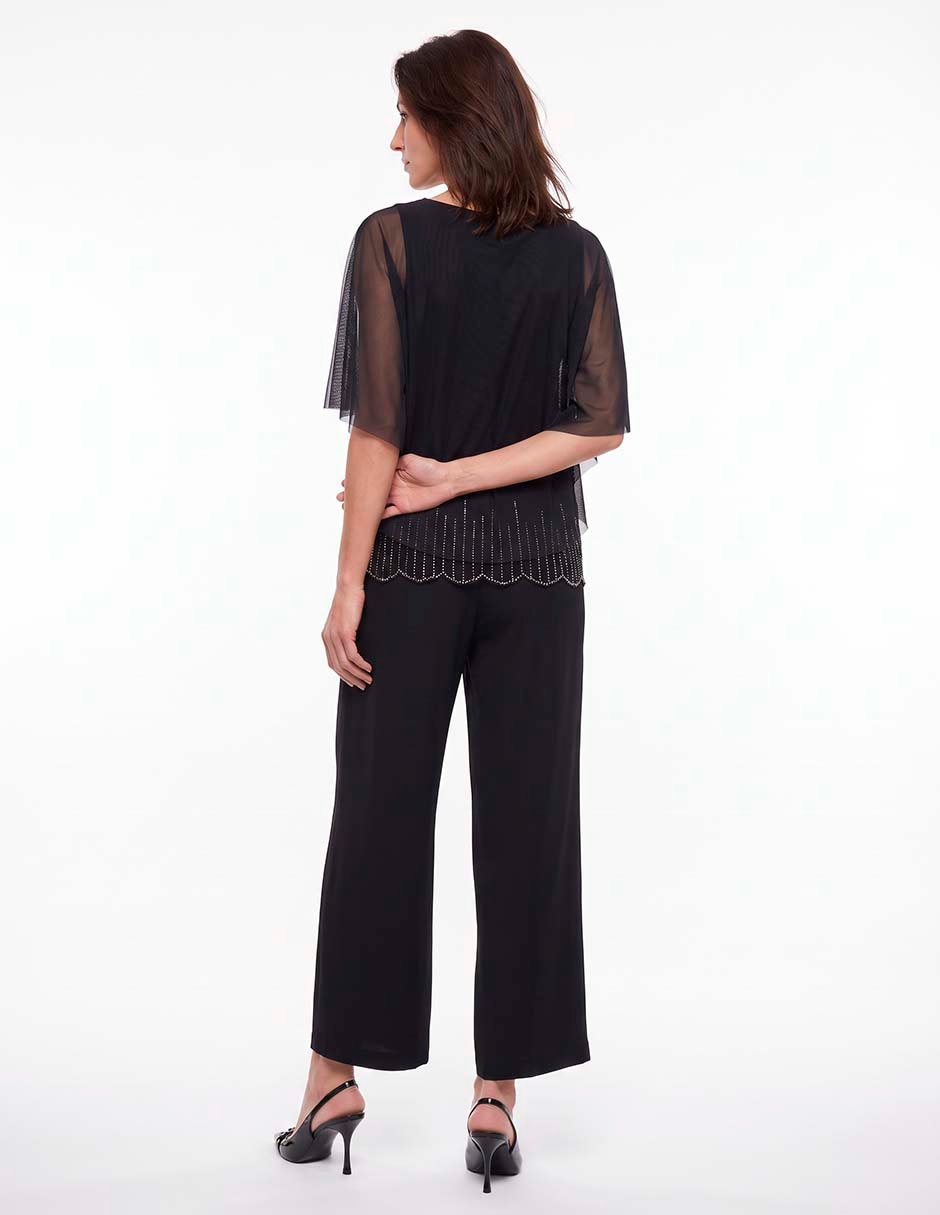 Blusa manga corta para mujer 4