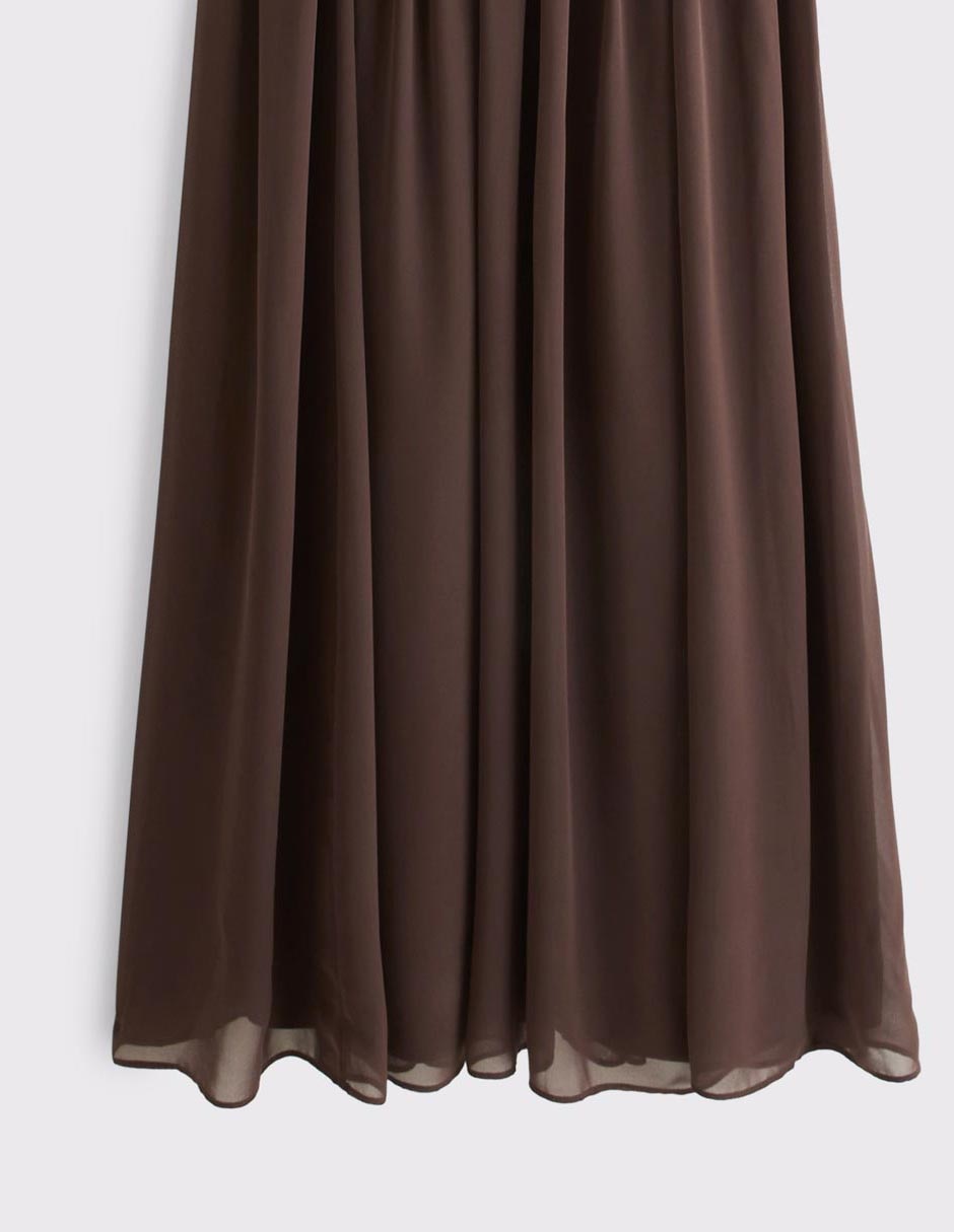 Vestido maxi de fiesta escote V 6