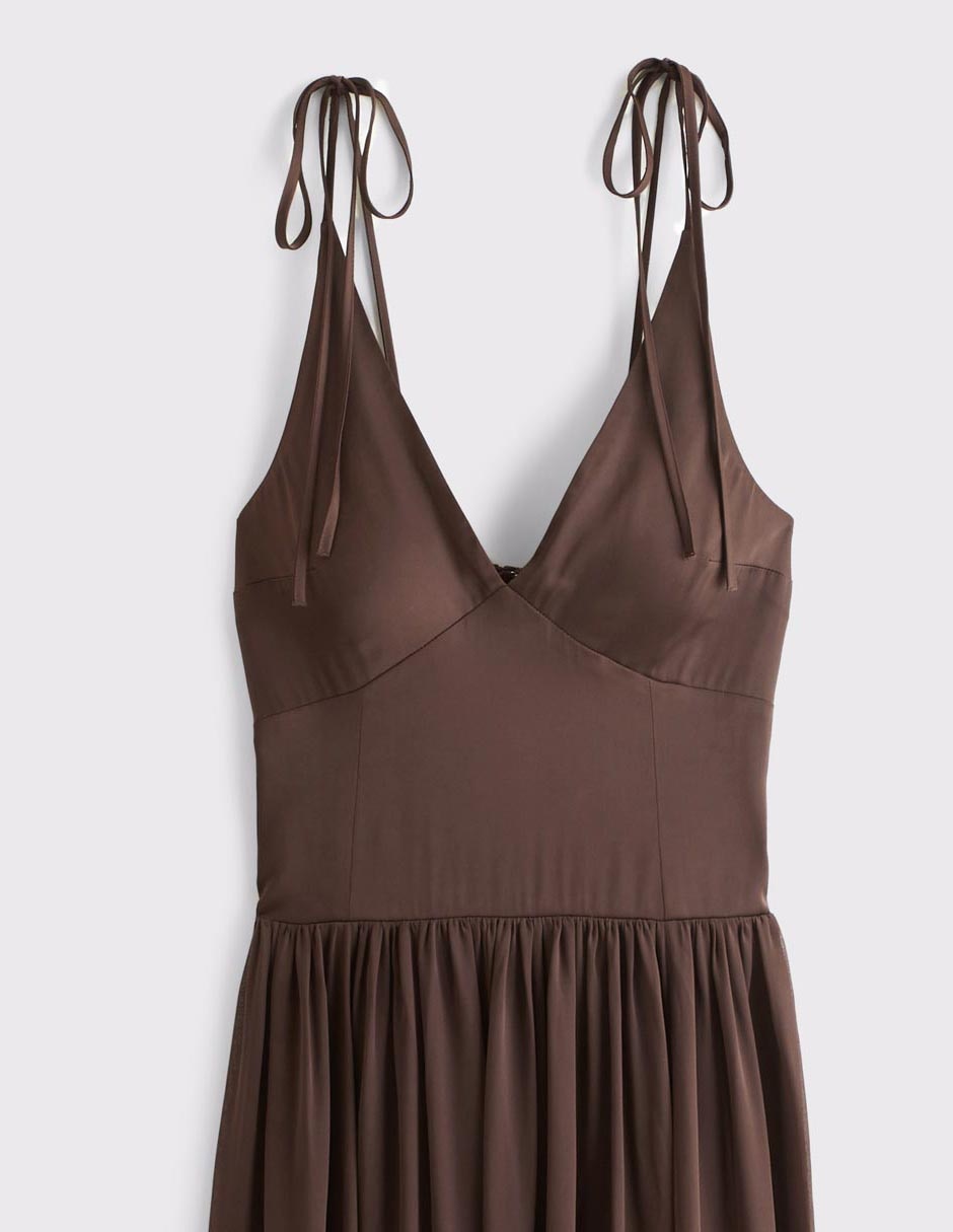 Vestido maxi de fiesta escote V 7