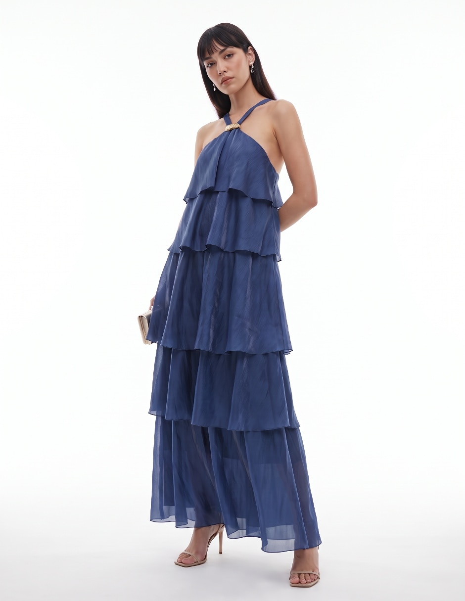 Vestido largo de fiesta para mujer 4