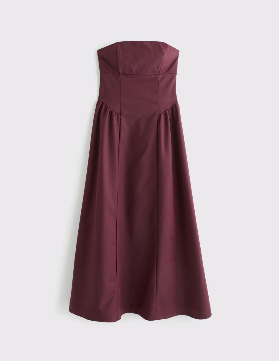 Vestido maxi de fiesta escote Regular