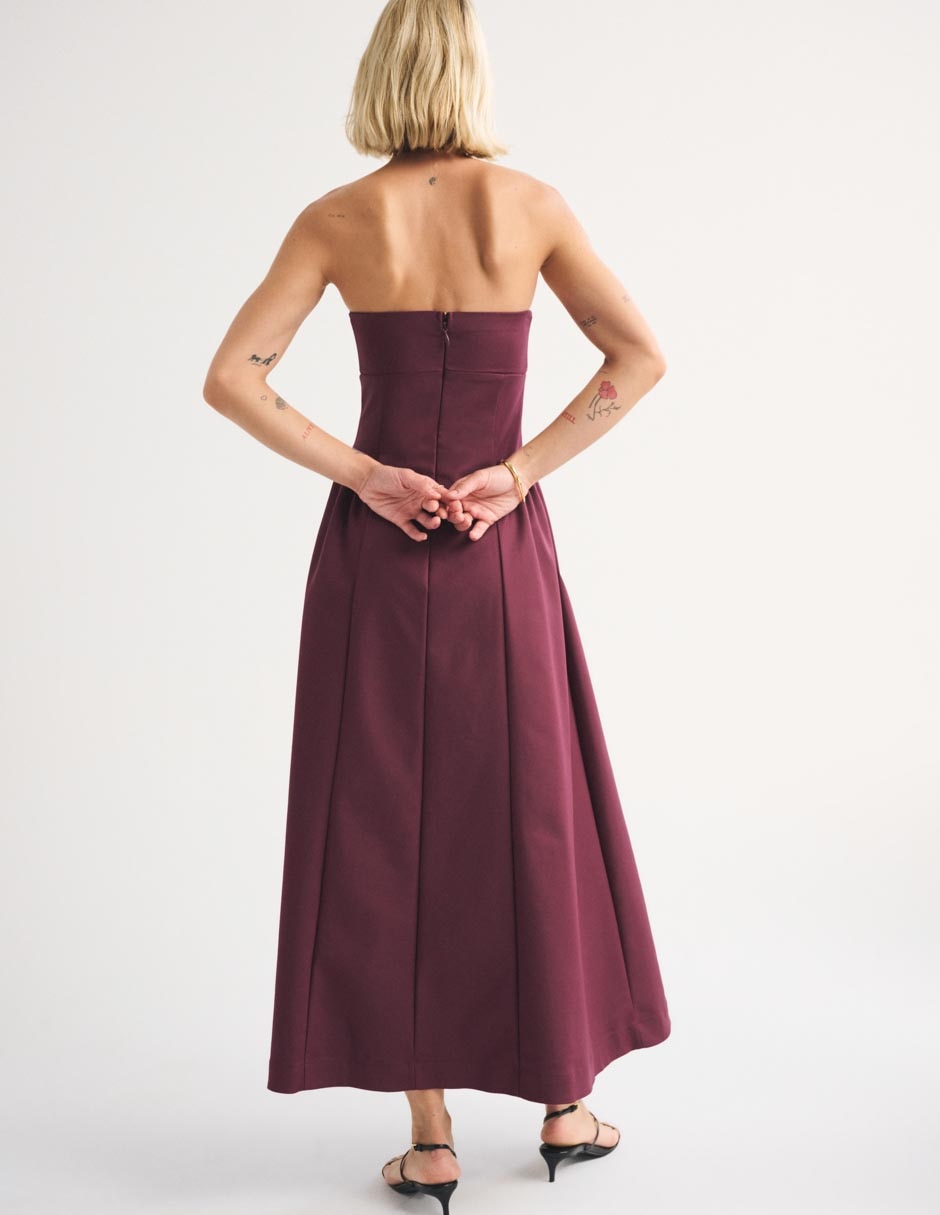 Vestido maxi de fiesta escote Regular 2