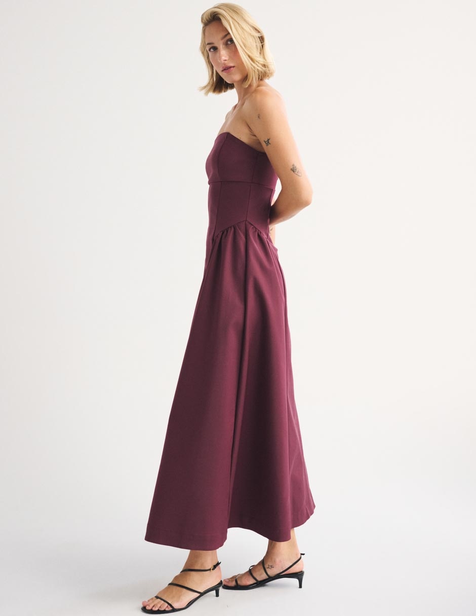 Vestido maxi de fiesta escote Regular 3