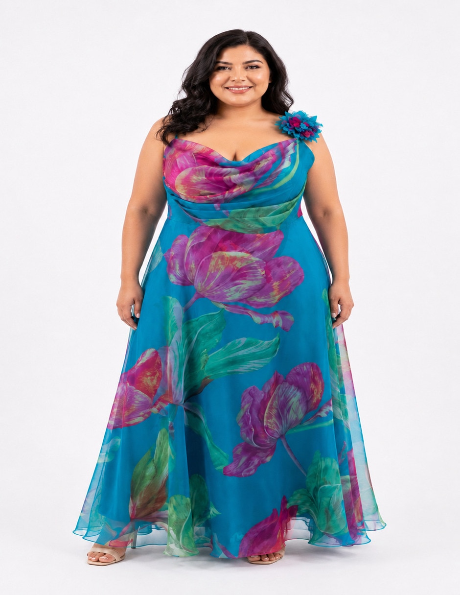 Vestido largo de fiesta Damaia Atelier para mujer Vestido largo de fiesta Damaia Atelier para mujer