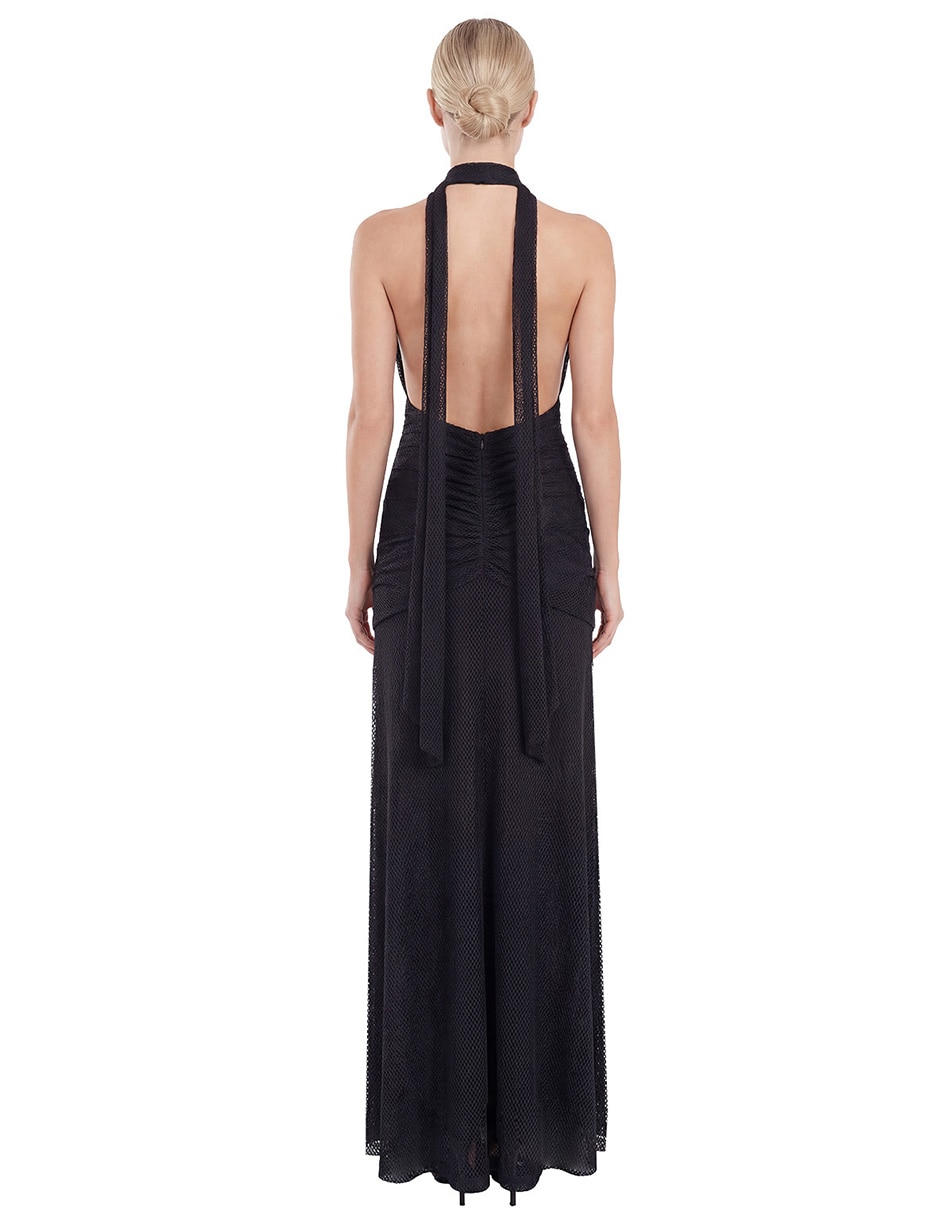 Vestido largo de fiesta escote Profundo 4