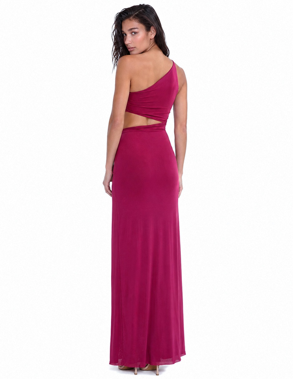 Vestido largo de fiesta escote Medio 4