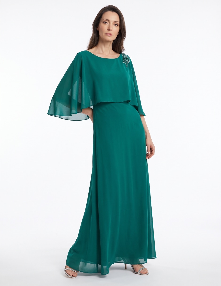 Vestido lardo de fiesta escote medio Vestido lardo de fiesta escote medio