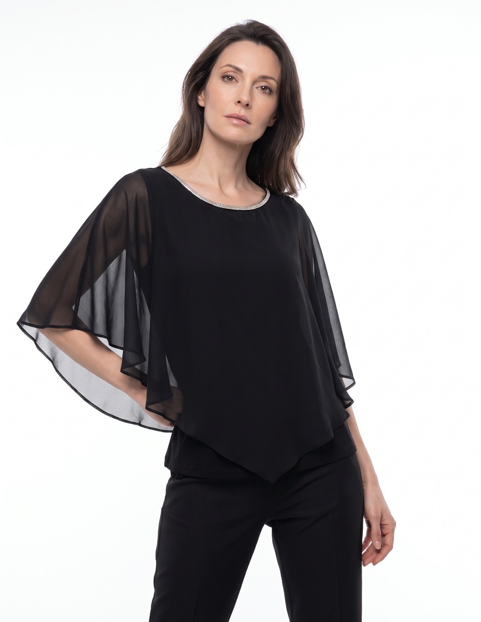 Blusa manga 3/4 para mujer Blusa manga 3/4 para mujer