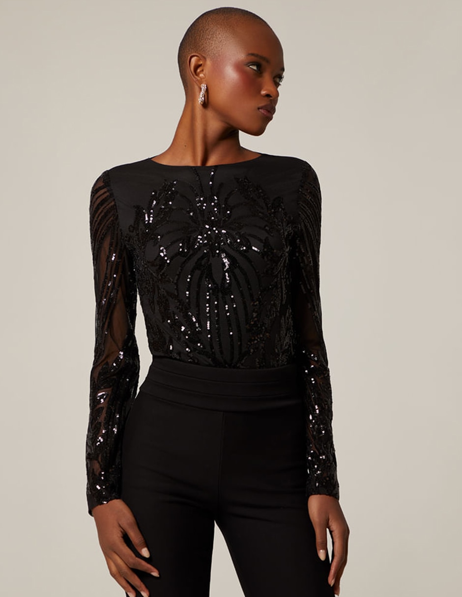 Body cuello redondo para mujer