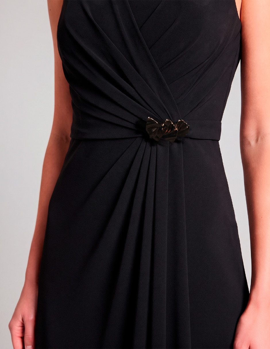 Vestido largo de fiesta escote Regular 4
