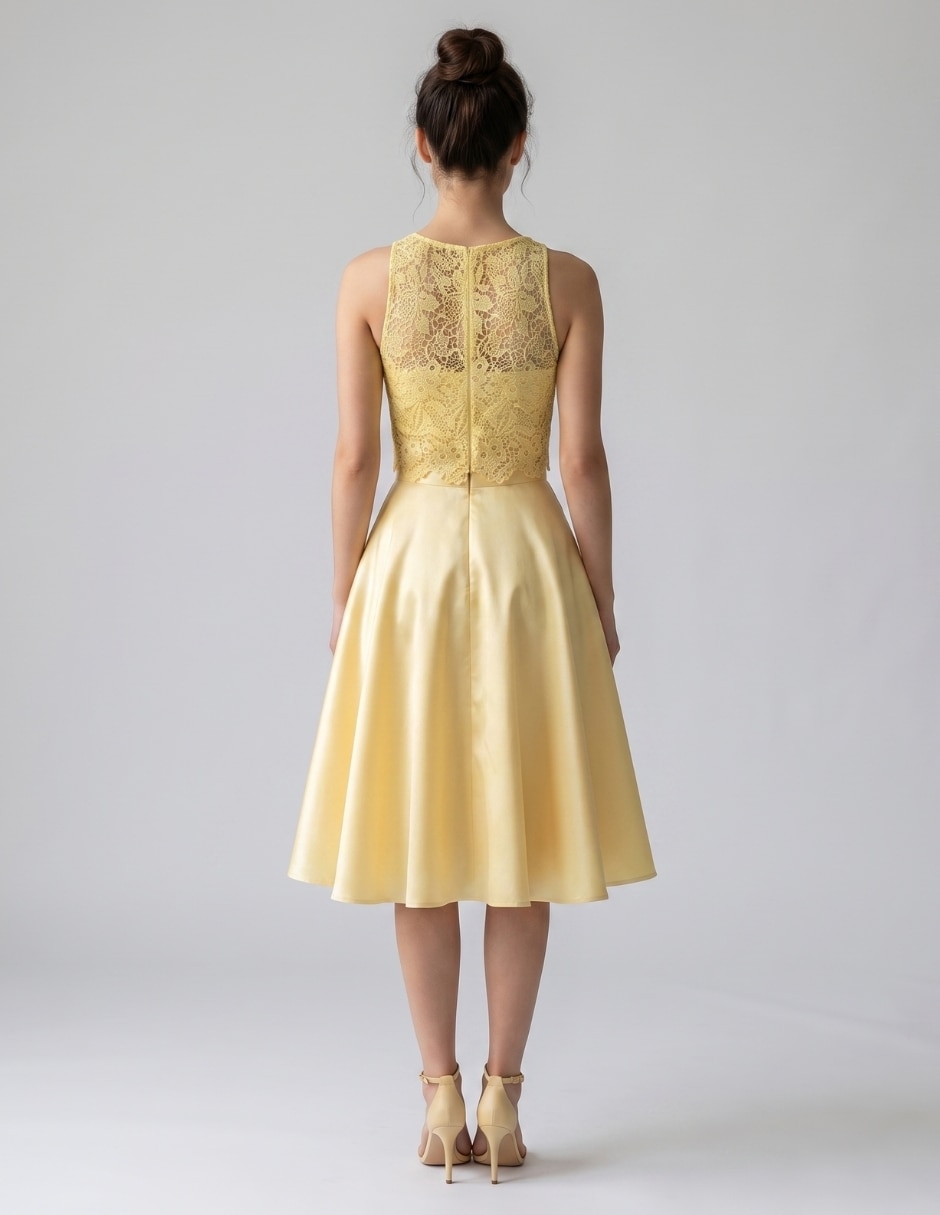 Vestido a la rodilla fiesta para mujer 2