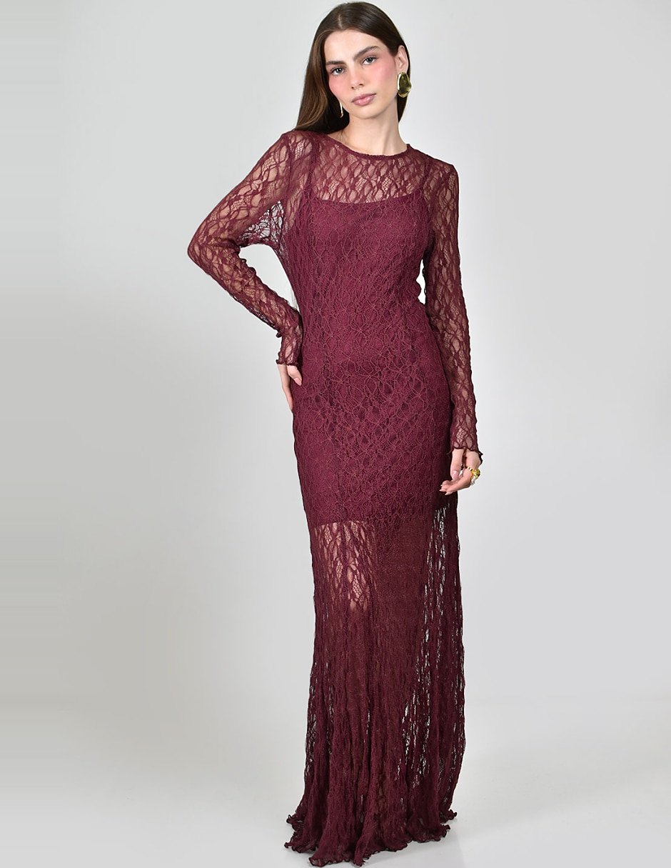 Vestido maxi fiesta para mujer