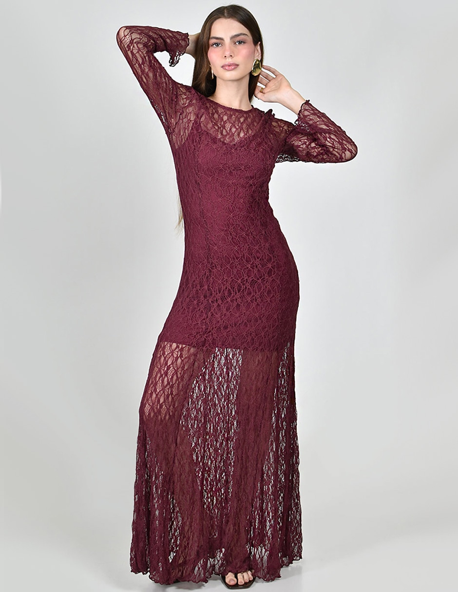 Vestido maxi fiesta para mujer