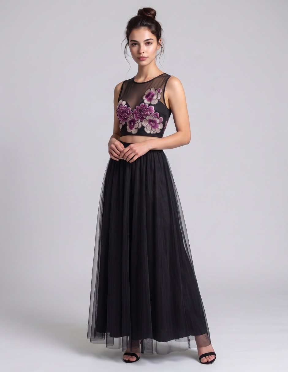 Vestido largo casual para mujer 3