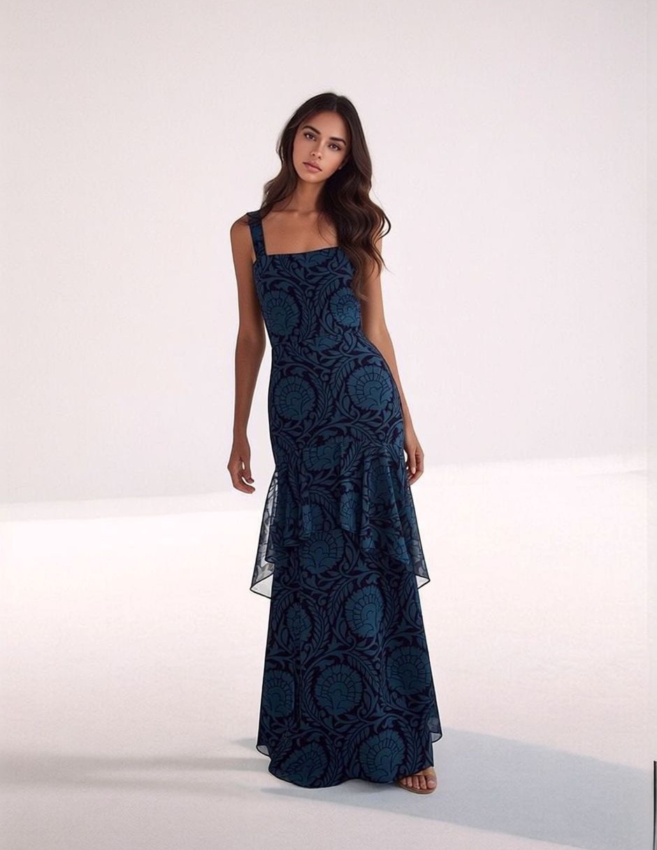 Vestido largo de fiesta familia zomos para mujer Vestido largo de fiesta familia zomos para mujer