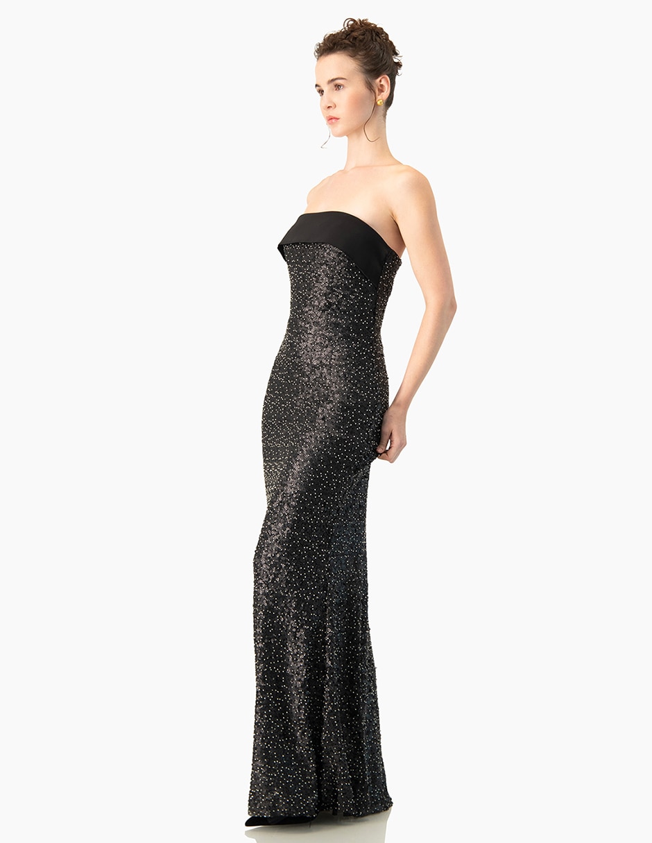Vestido maxi de noche ivonne couture para mujer 3