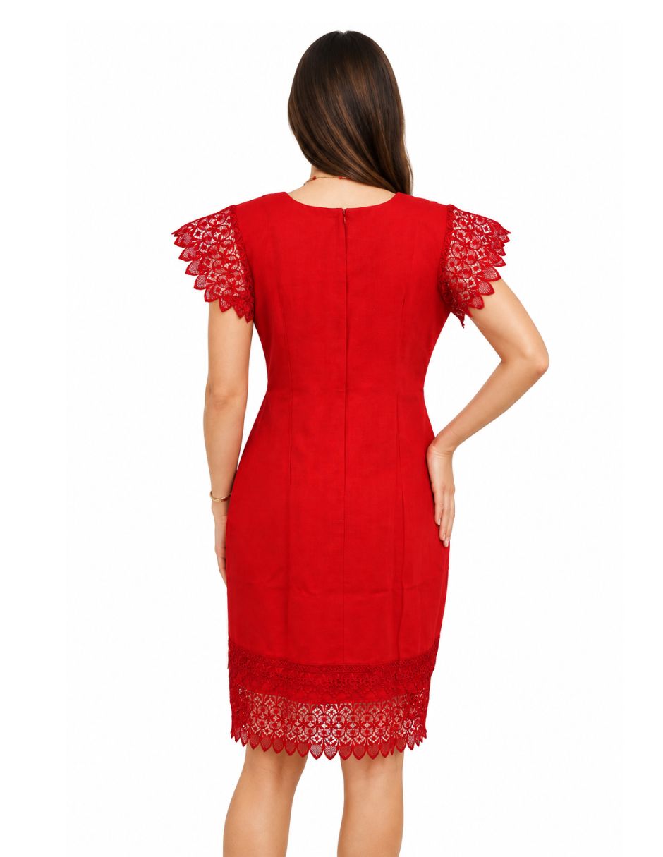 Vestido a la rodilla fiesta para mujer 4