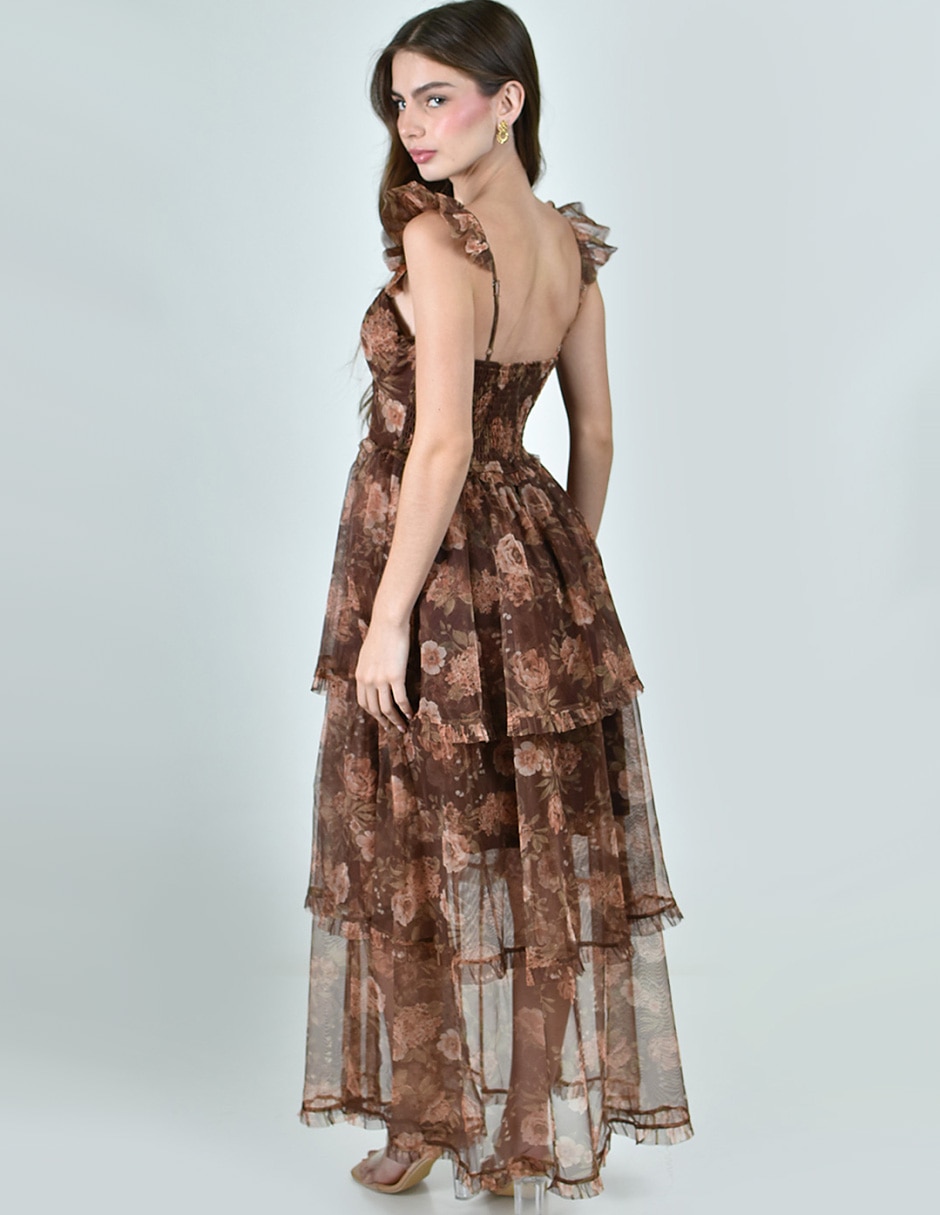 Vestido largo casual para mujer 3