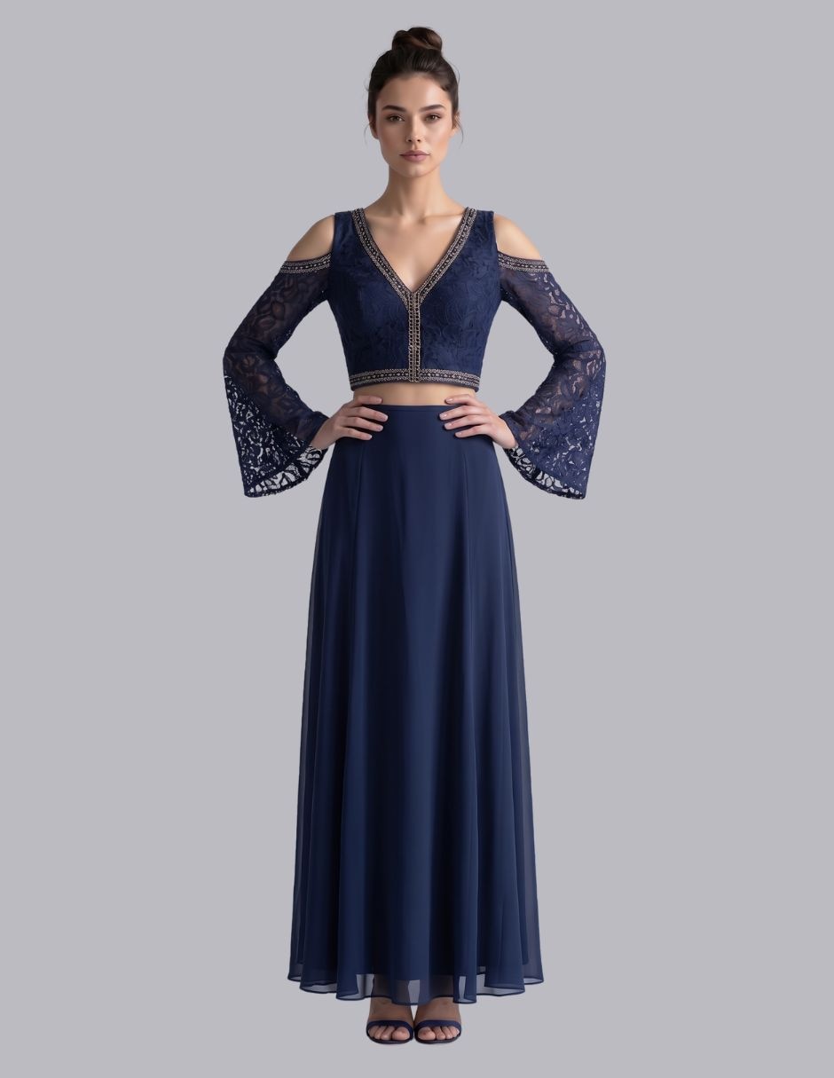 Vestido largo fiesta para mujer 2
