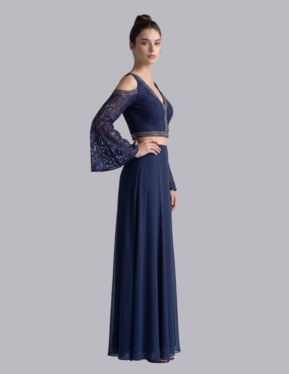 Vestido largo fiesta para mujer 3