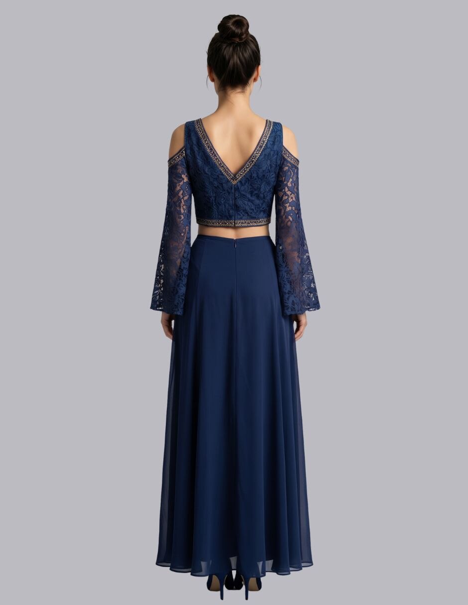 Vestido largo fiesta para mujer 4