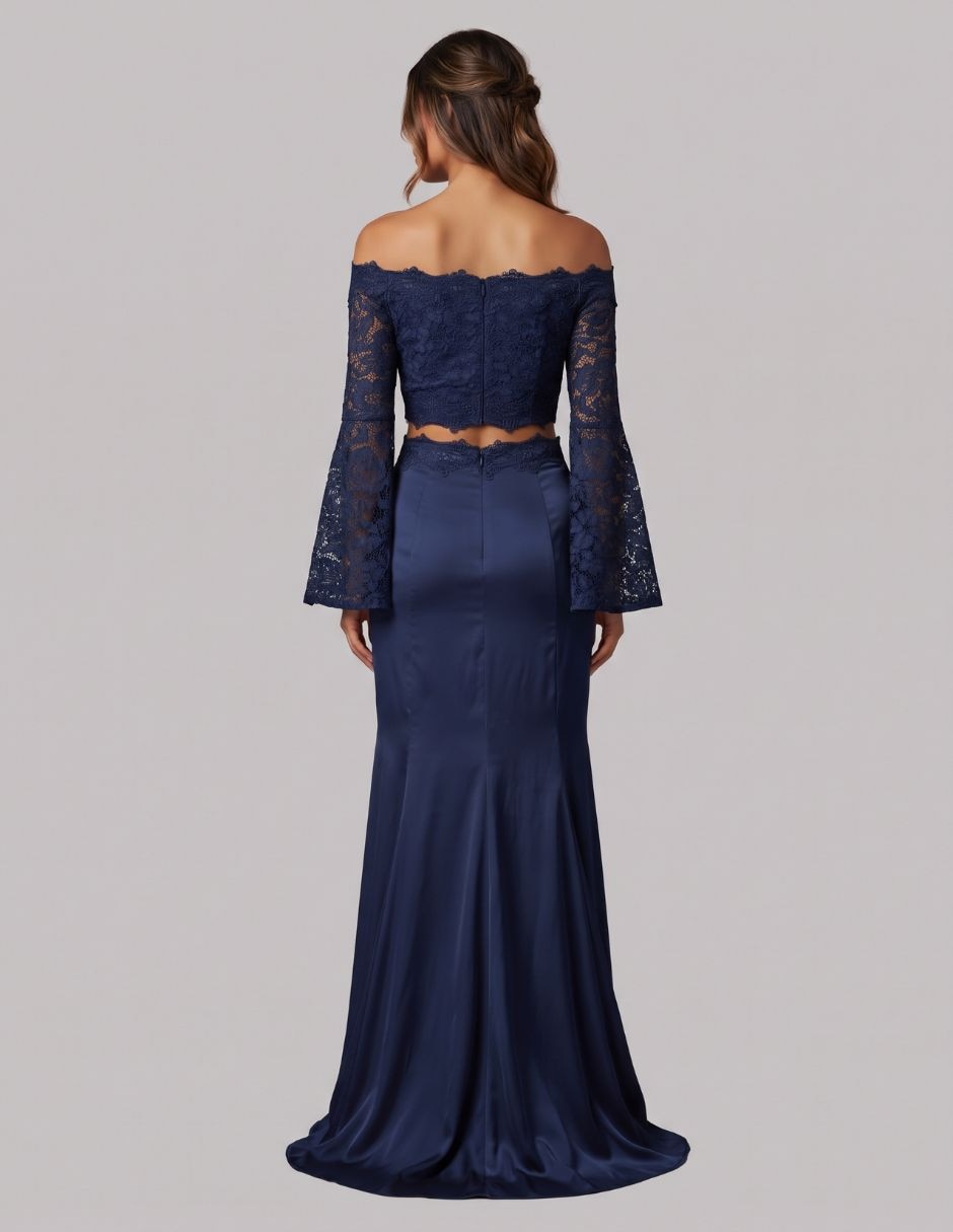 Vestido largo fiesta para mujer 4