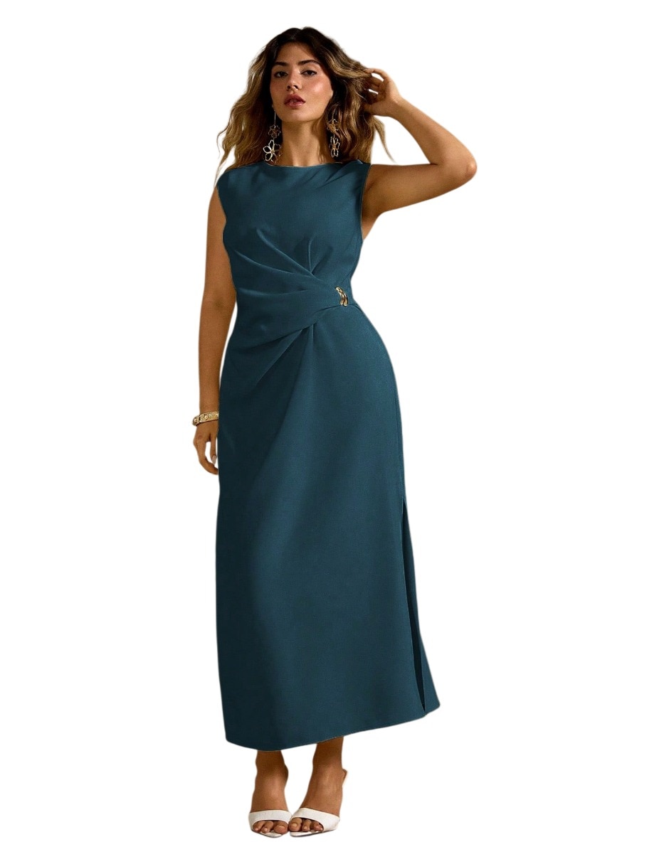 Vestido largo cocktail para mujer 5