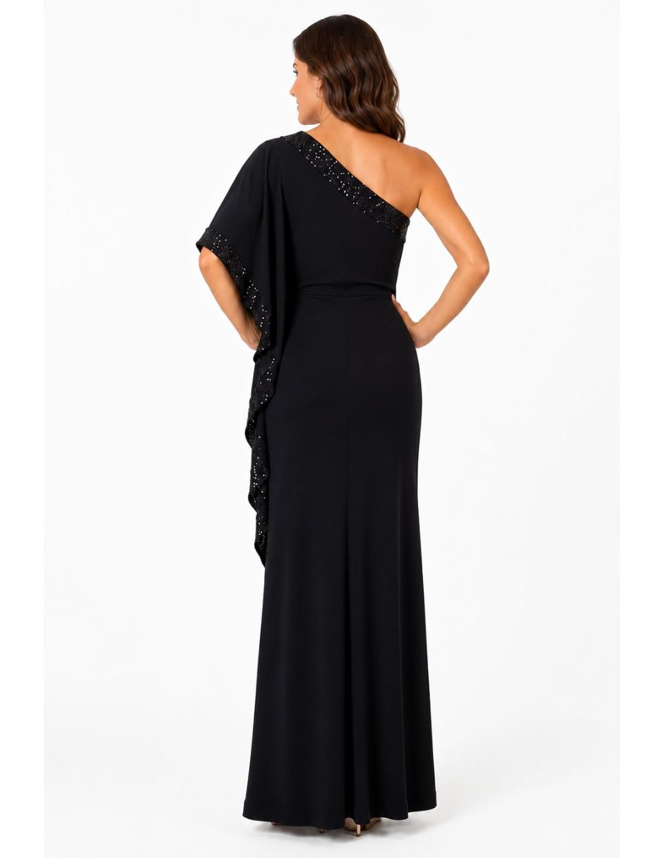 Vestido maxi de fiesta escote regular 2
