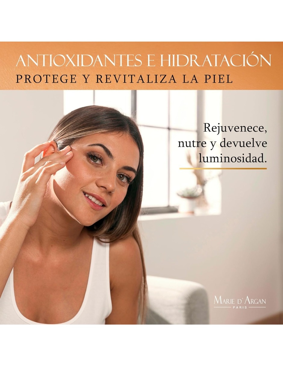 Kit de exfoliante facial Champagne y Limpiador Marie D' Argan para todo tipo de piel
