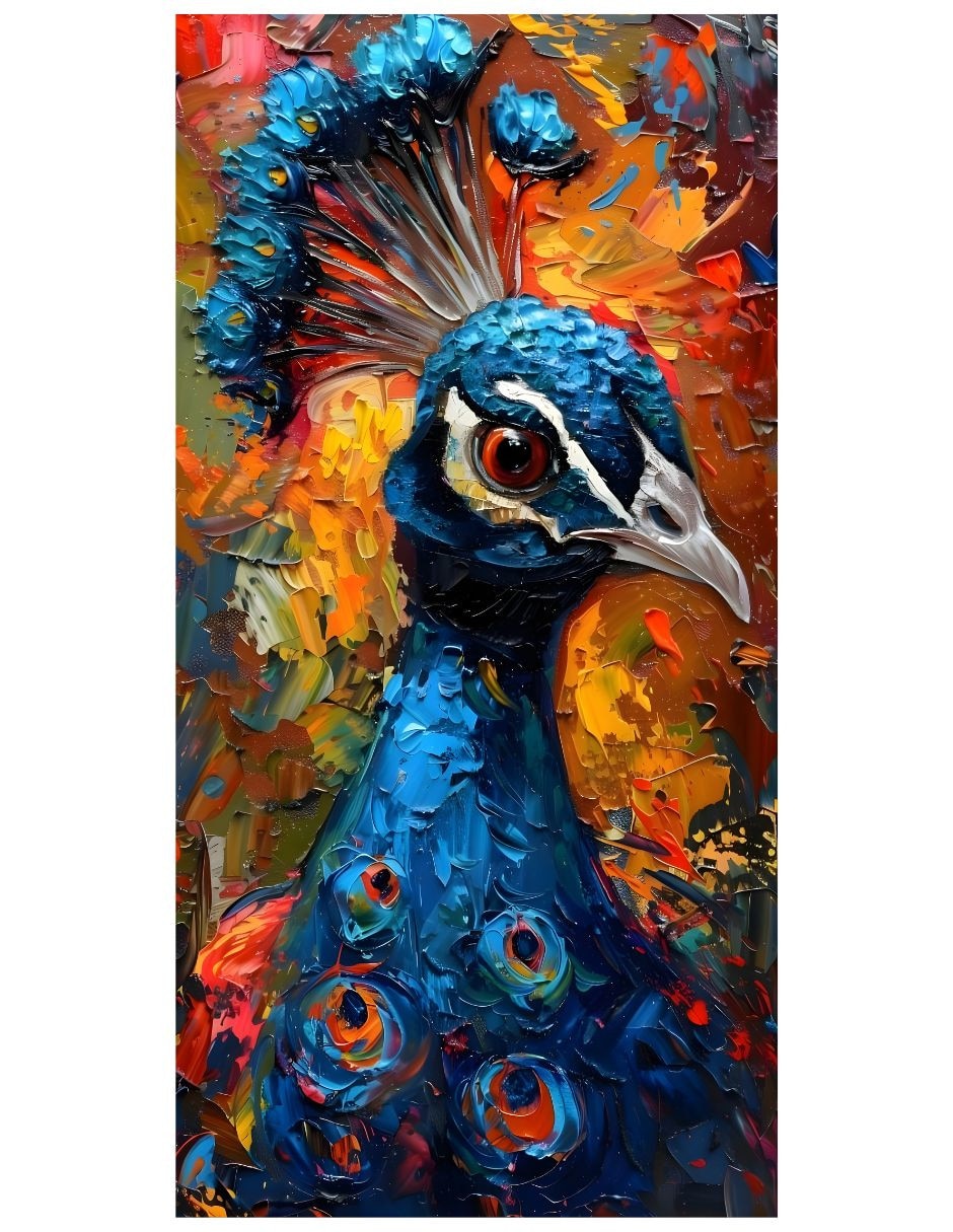 Cuadro decorativo Generica Animal pavo real
