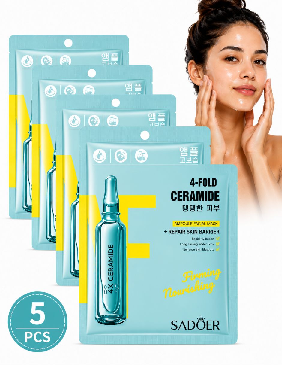Set mascarilla facial Reafirmantes Y Nutritiva 4 Ceramidas para Fortalecimiento Sadoer