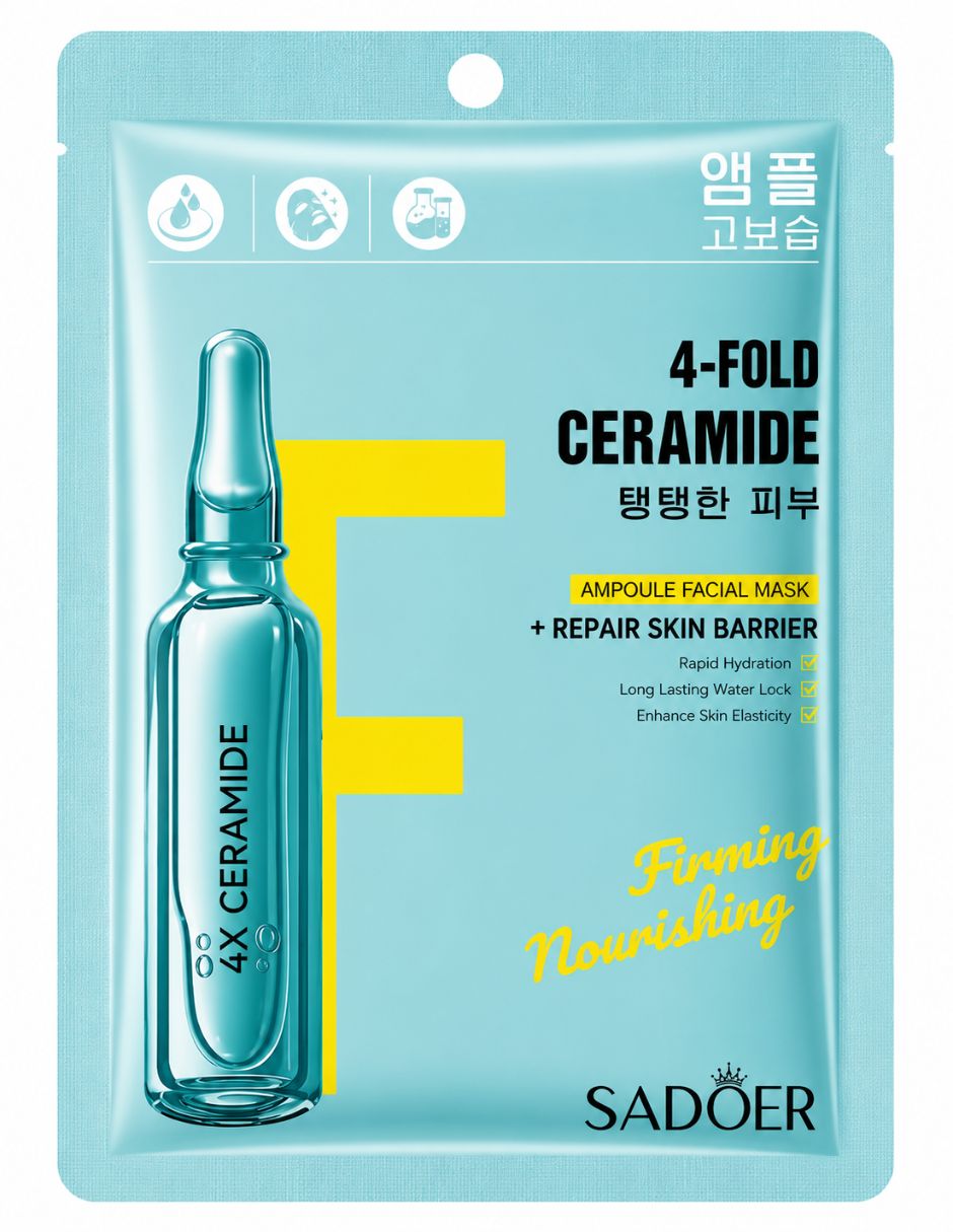 Set mascarilla facial Reafirmantes Y Nutritiva 4 Ceramidas para Fortalecimiento Sadoer