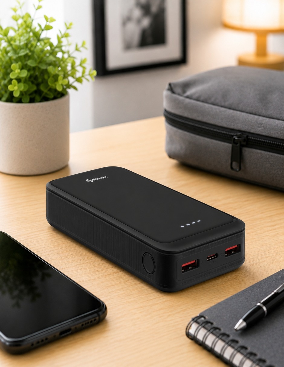 Batería portátil STEREN 20000 mAh PB-S020